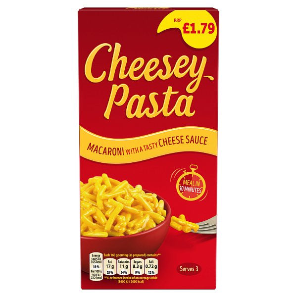 Cheesey Pasta Macaroni with a Tasty Cheese Sauce 190g [PM £1.79