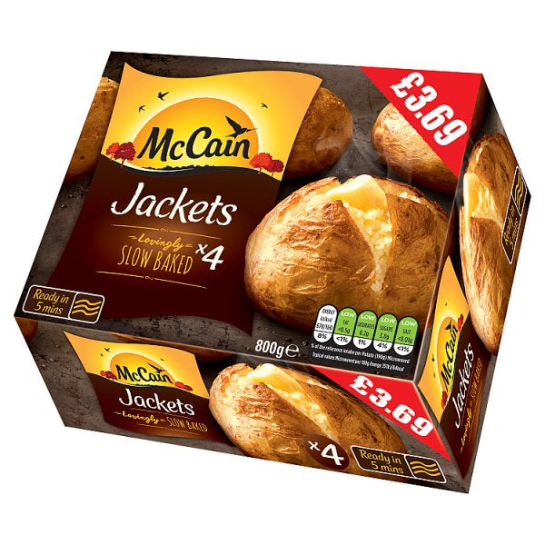 McCain 4 Lovingly Slow Baked Jackets 800g