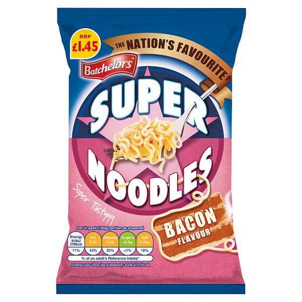 Batchelors Super Noodles Bacon Flavour 90g