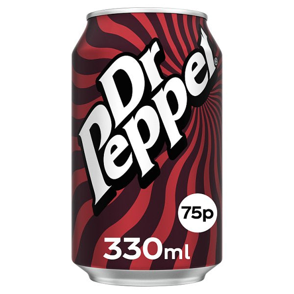 Dr Pepper 330ml PMP 75p
