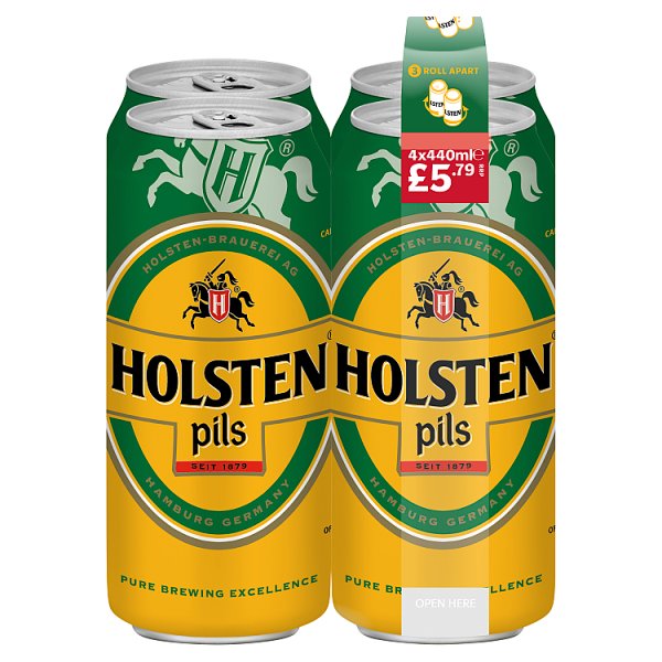 Holsten Pils Lager Beer 4 x 440ml