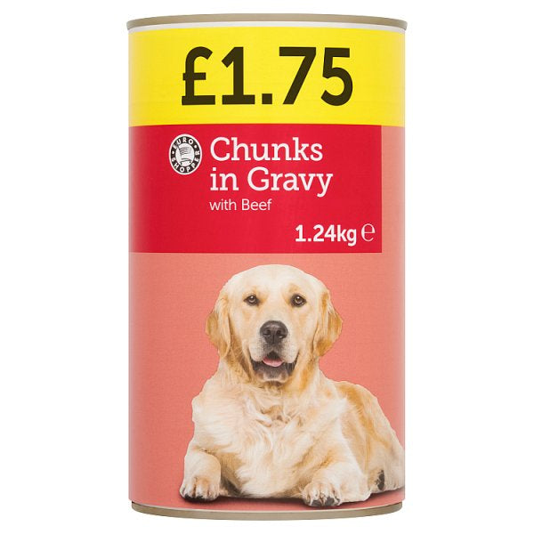 Euro Shopper Chunks in Gravy with Beef 1.24kg