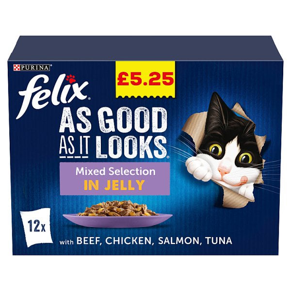 Felix As Good As It Looks Mixed Selection in Jelly 12 x 100g
