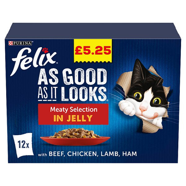 Felix Original Meaty Selection in Jelly 12 x 100g (1.2kg)