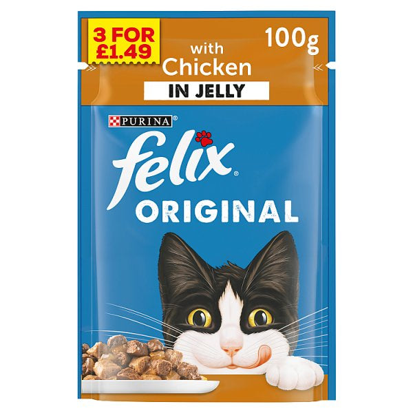 Felix Original with Chicken in Jelly 100g [PM 3 for £1.49 ]