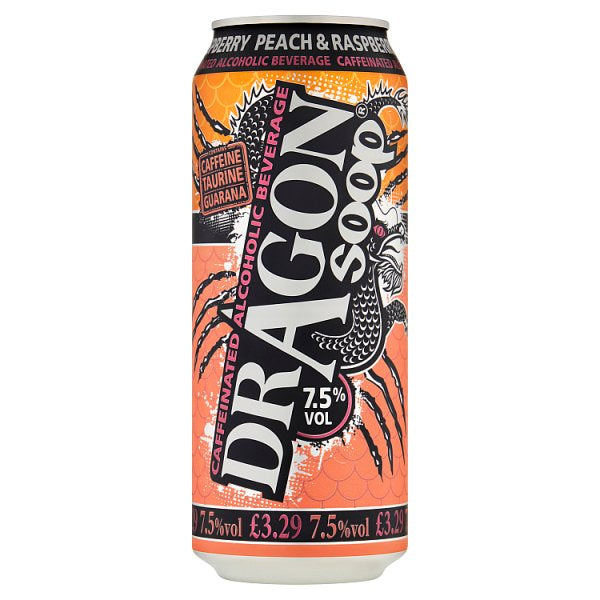 Dragon Soop Peach & Raspberry 500ml