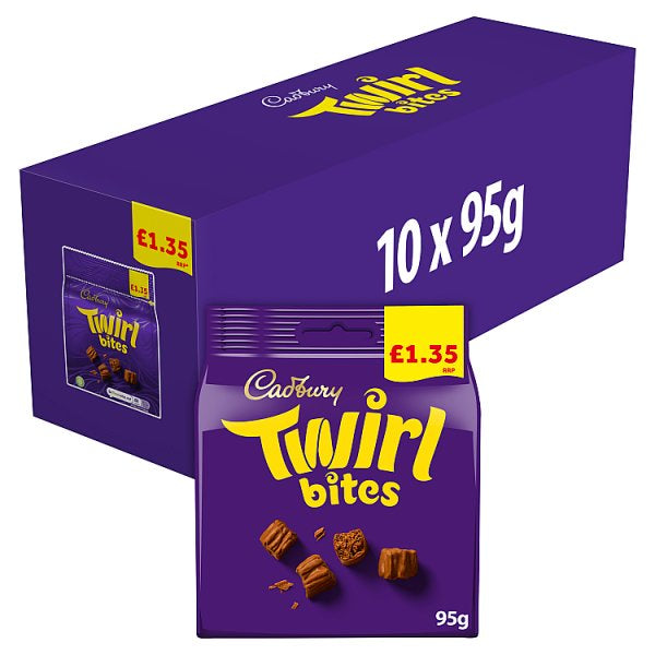 Cadbury Twirl Bites Chocolate Bag 95g [PM £1.35