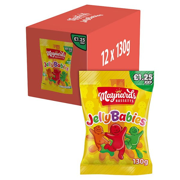 Maynards Bassetts Jelly Babies Sweets Bag £1.25 PMP 130g