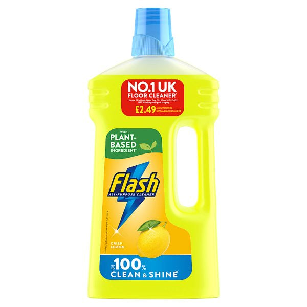 Flash Multipurpose Floor Liquid Cleaner Crisp Lemon 950ML