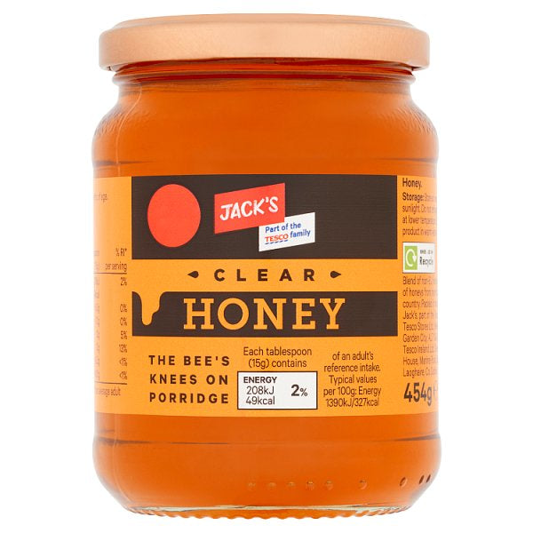 Jack's Clear Honey 454g