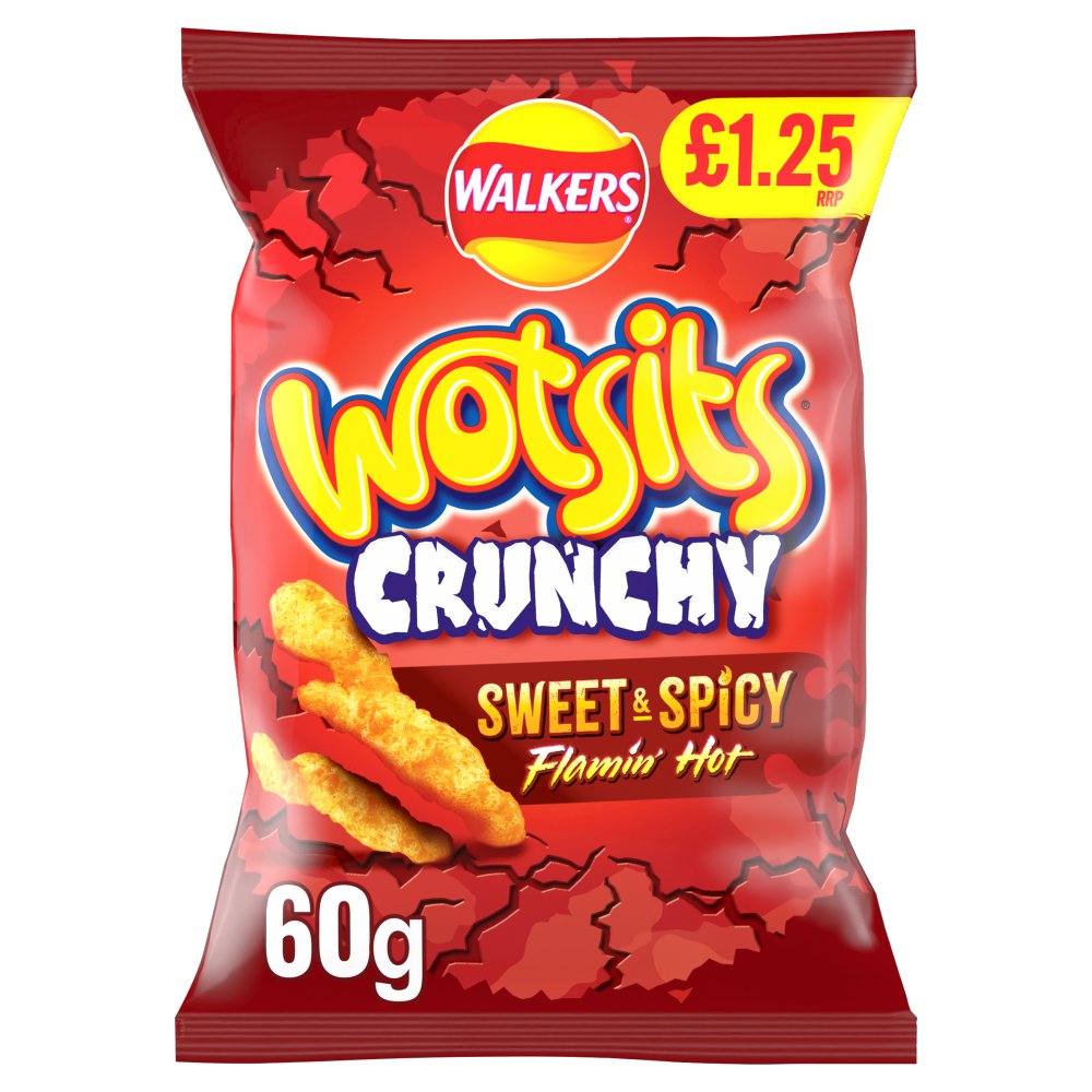 Walkers wotsits crunchy flamin hot