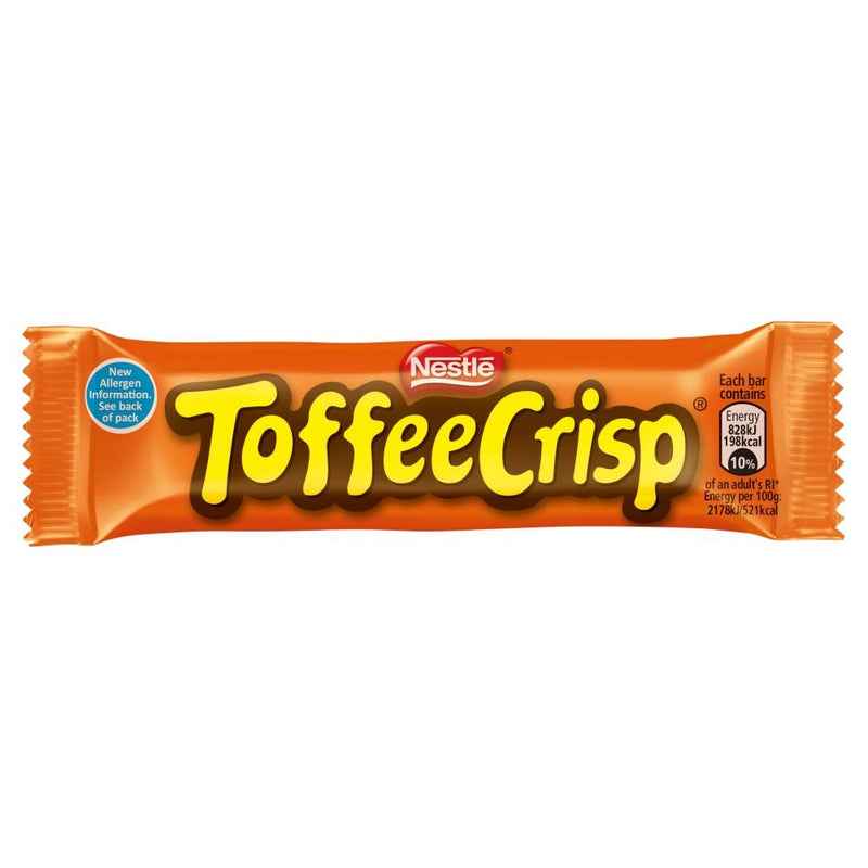 Toffee Crisp Milk Chocolate Bar 38g PMP 60p