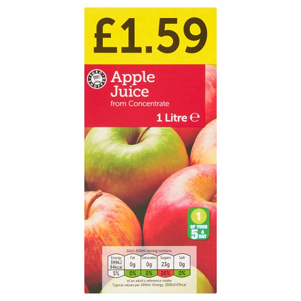 Euro Shopper Apple Juice 1 Litre