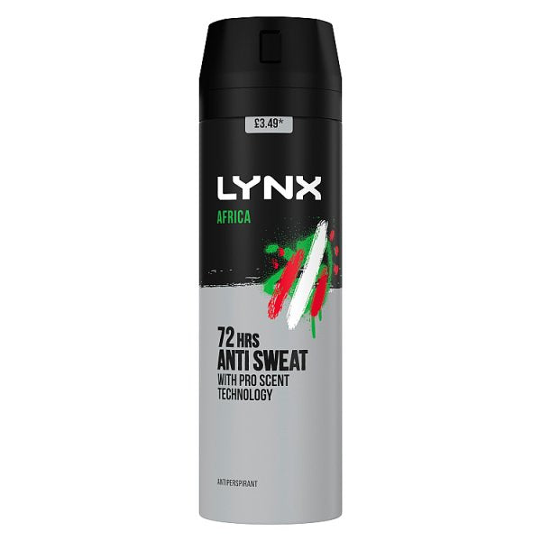Lynx Antiperspirant Deodorant for Men Africa 200 ML