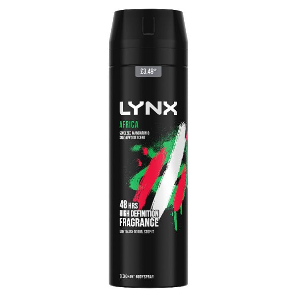 Lynx Aerosol Bodyspray Africa 200 ML