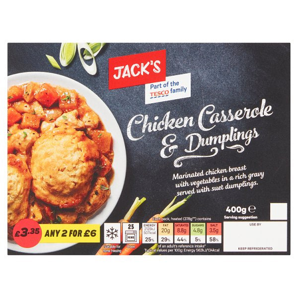 Jack's Chicken Casserole & Dumplings 400g