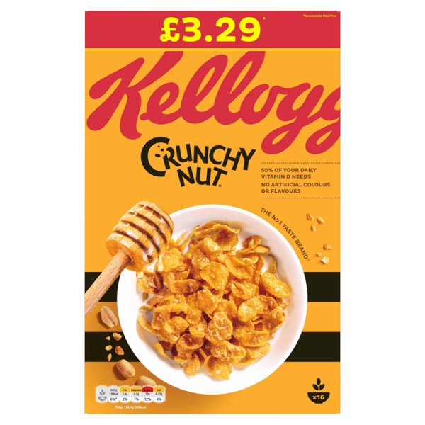 Kellogg's Crunchy Nut Cereal 500g [PM £3.29 ]