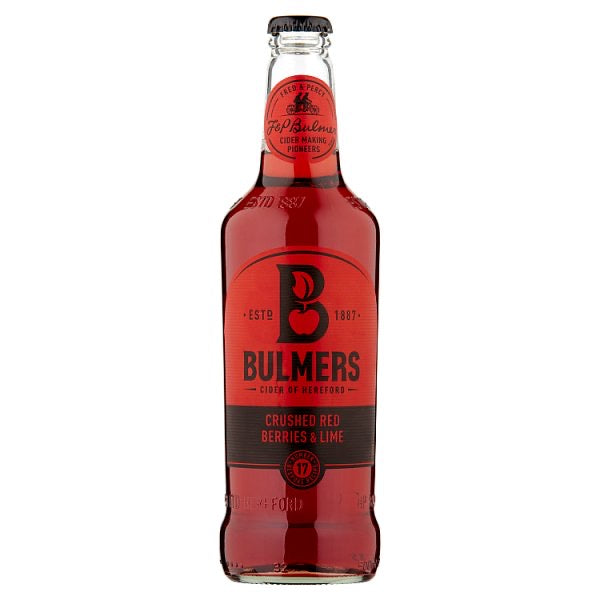 Bulmers Crushed Red Berries & Lime Cider 500ml Bottle