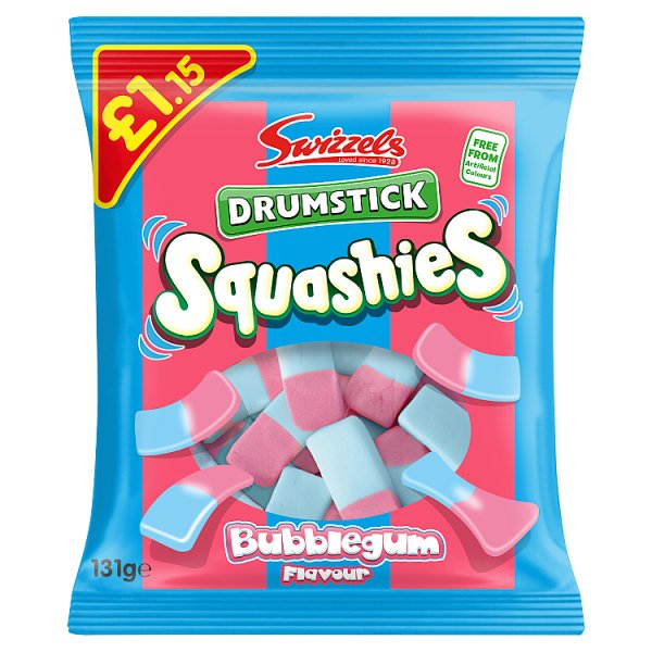 Swizzels Drumstick Squashies Bubblegum Flavour 131g