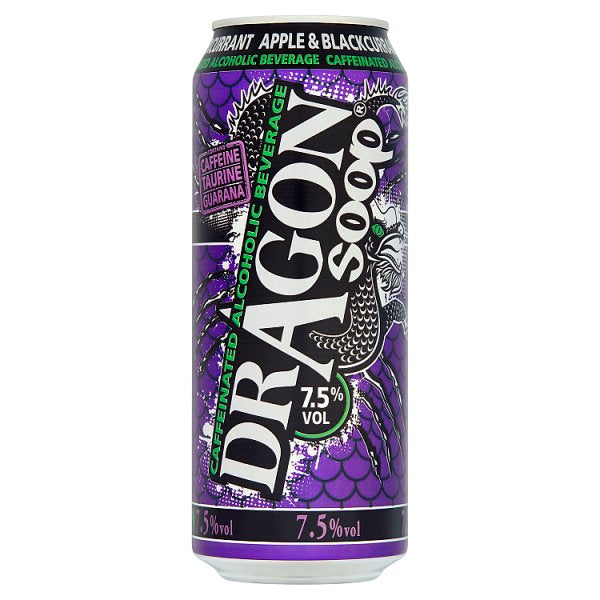 Dragon Soop Apple & Blackcurrant Caffeinated Alcoholic Beverage 500ml
