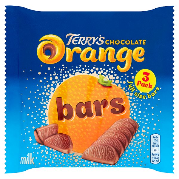 Terry's Milk Chocolate Orange Bars 3 x 35g (105g)