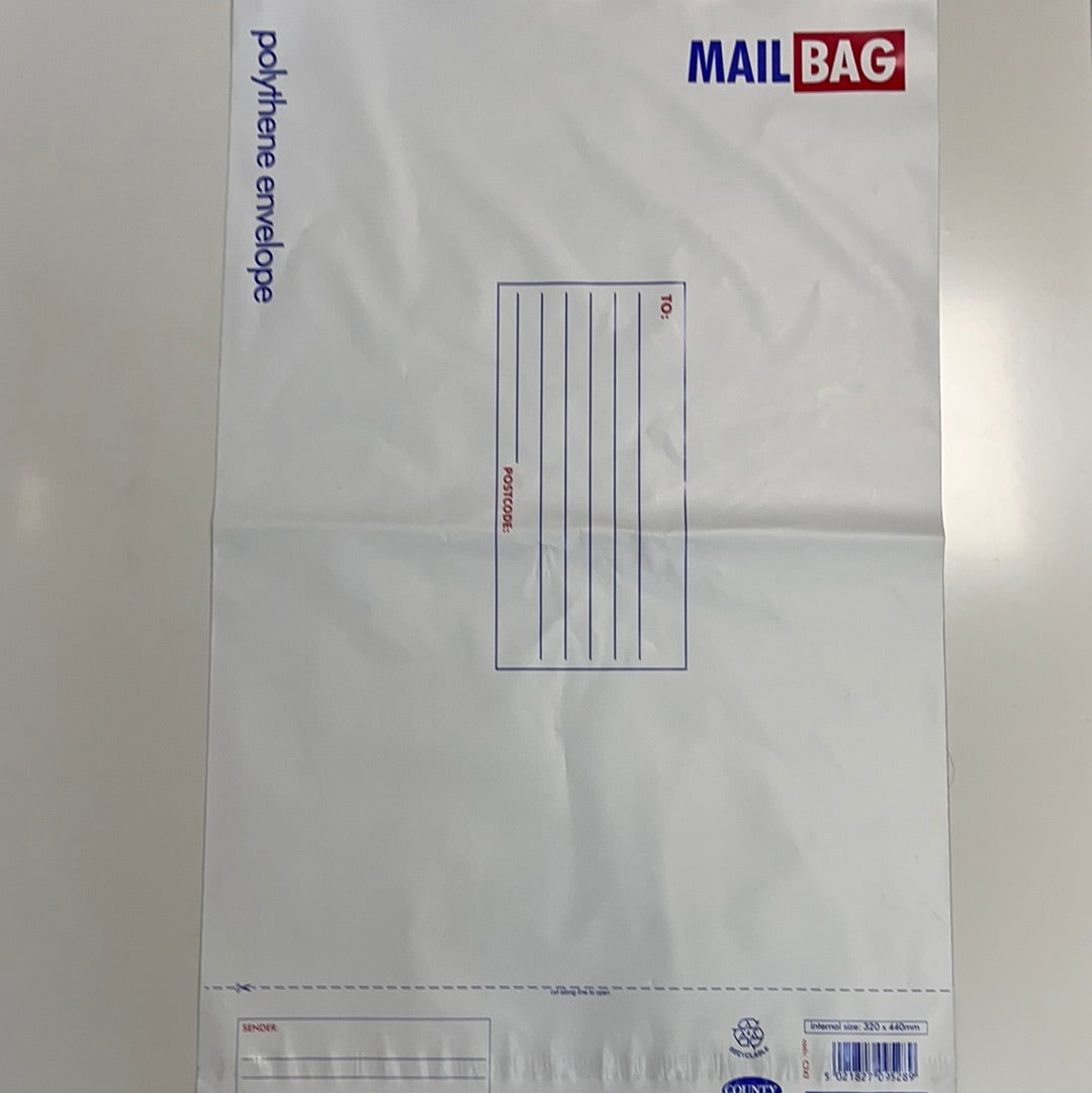 Polythene envelope mail Bag size 320x440mm