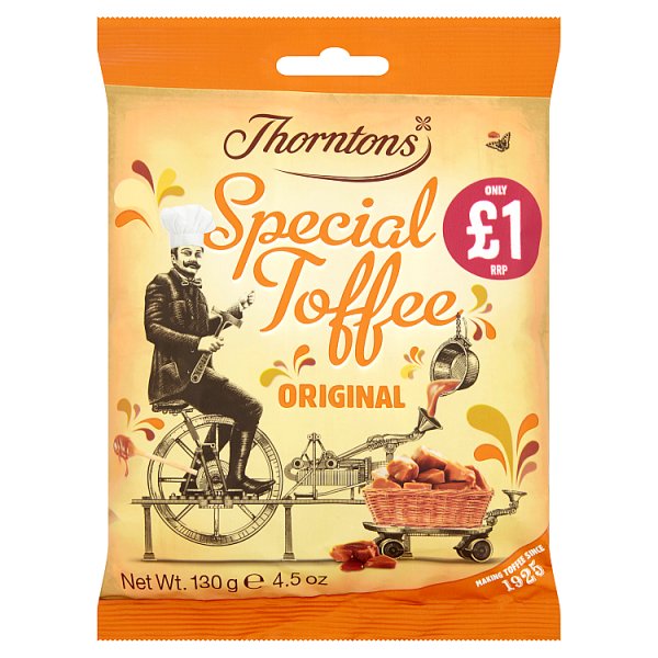 Thorntons Original Special Toffee Bag £1 PMP 130g