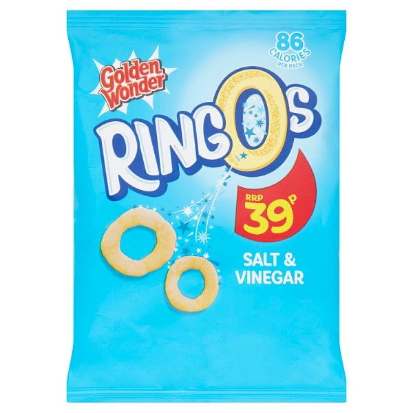 Golden Wonder Ringos Salt & Vinegar 18g