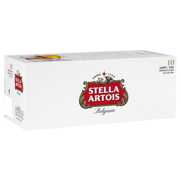Stella Artois Cans 10 pack 440ml