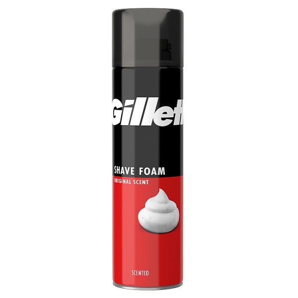 Gillette Classic Shave Foam Original Scent, Quick & Easy Shave, 200ml