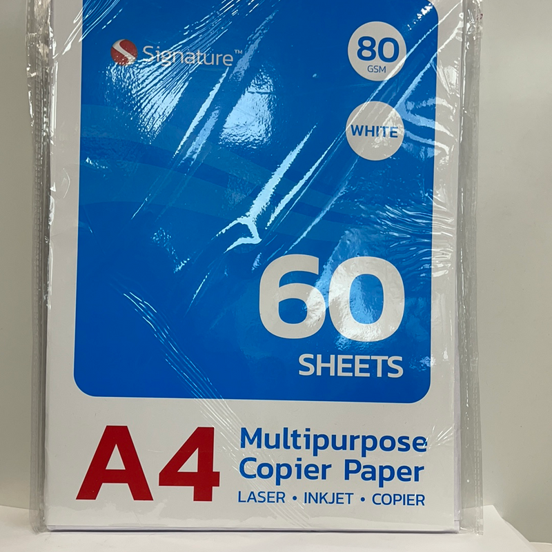 A4 Multipurpose Copier Paper 60 Sheets