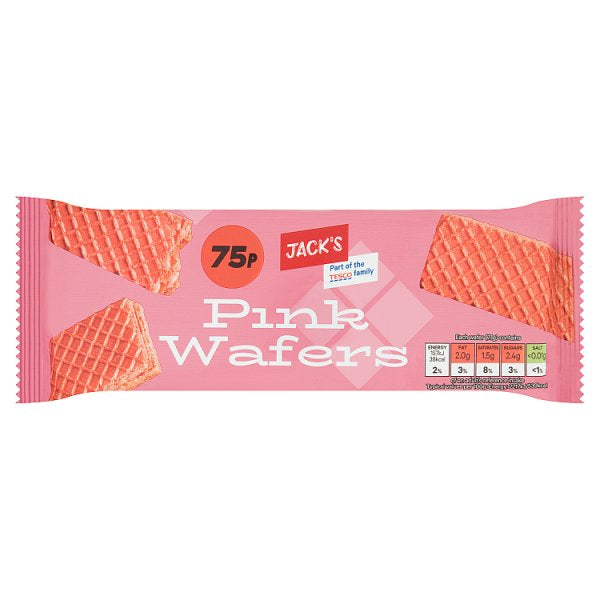 Jack's Pink Wafers 100g