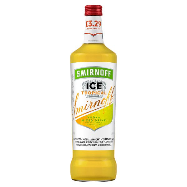 Smirnoff Ice Tropical Ready To Drink Premix Bottle 70cl PMP