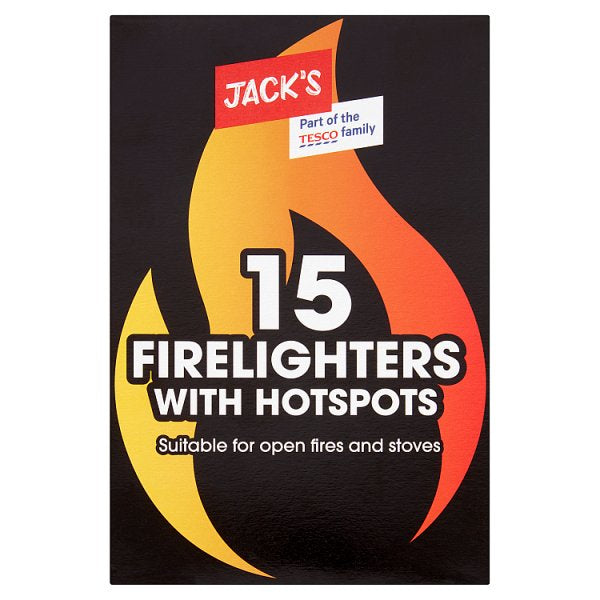 Jack's 15 Firelighters with Hotspots 200g]