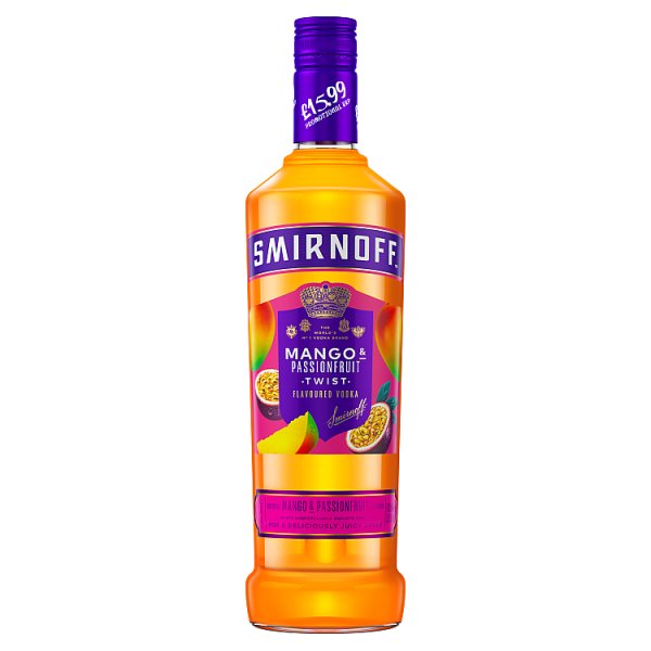 Smirnoff Mango & Passionfruit Twist Flavoured Vodka 70cl PMP