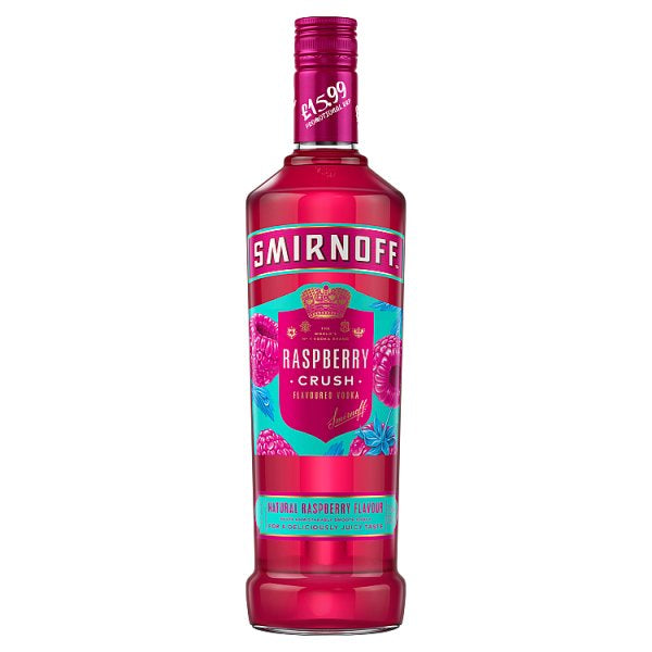 Smirnoff Raspberry Crush Flavoured Vodka 70cl PMP