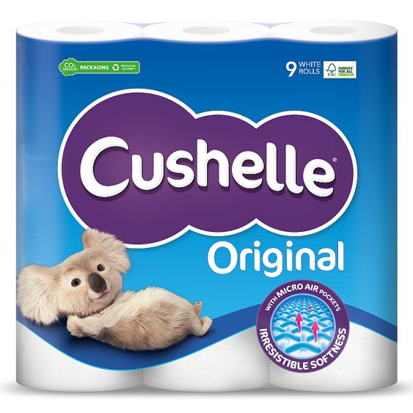 Cushelle White 9 Toilet Rolls