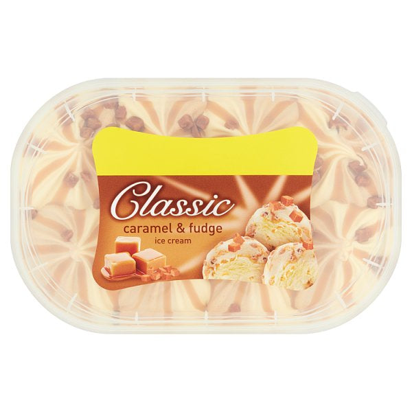 Classic Caramel & Fudge Ice Cream 900ml