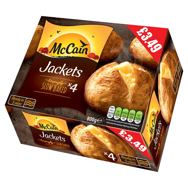 McCain 4 Lovingly Slow Baked Jackets 800g