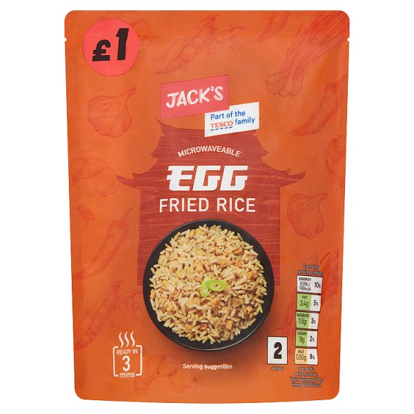 Jack's Microwaveable Egg Fried Rice 250g [PM £1.00 ]