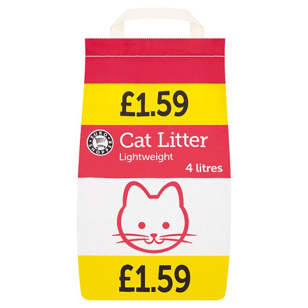 Euro Shopper Cat Litter Lightweight 4 Litres [PM £1.59 ]