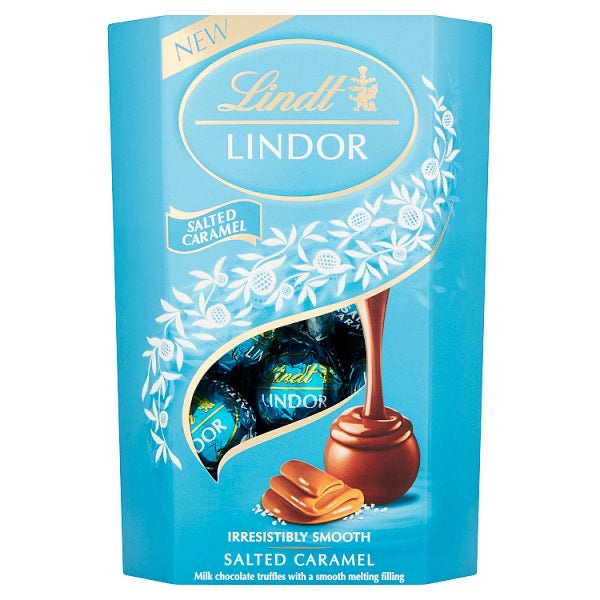 Lindt LINDOR Salted Caramel Chocolate Truffles Box 200g