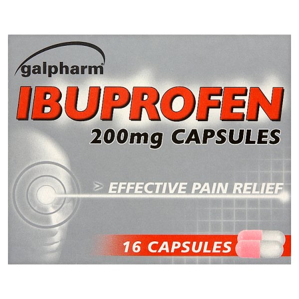 Galpharm Ibuprofen 200mg Capsules 16 Capsules