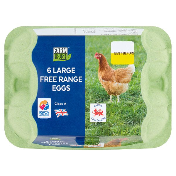 Farm Fresh 6 Large Free Range Eggs