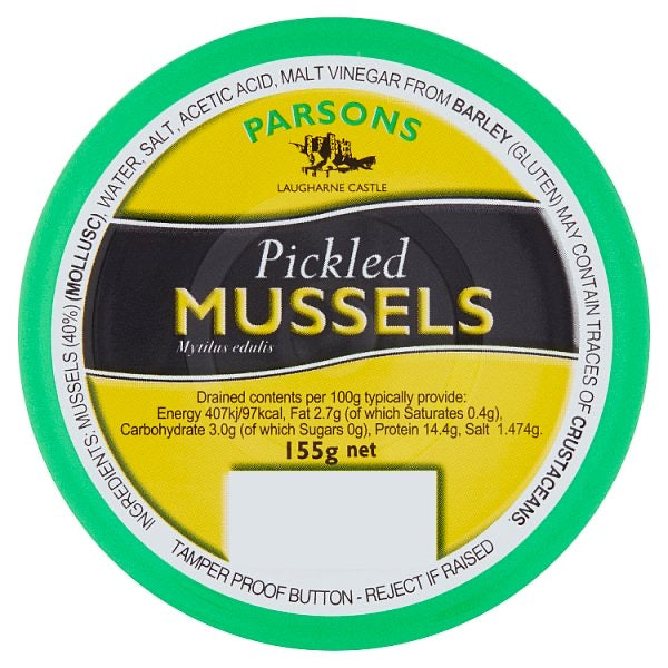 Parsons Pickled Mussels 155g