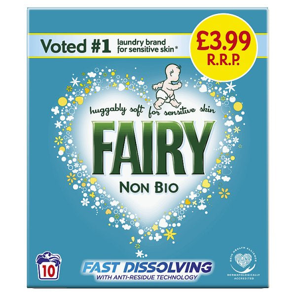 Fairy Non Bio Washing Powder 650g, 10 Washes