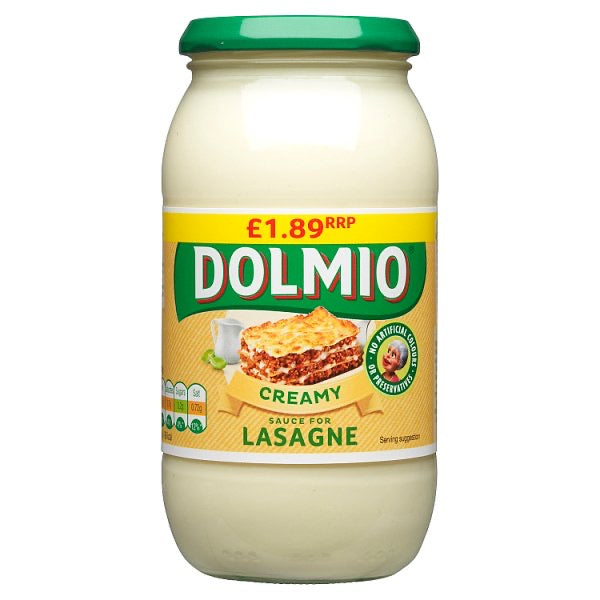 Dolmio Lasagne PMP £1.89 Creamy White Sauce 470g