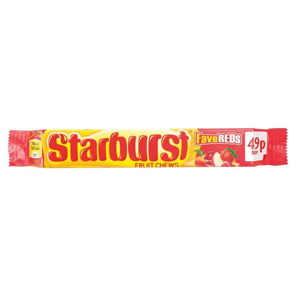 Starburst Fruit Chews FaveReds 49g