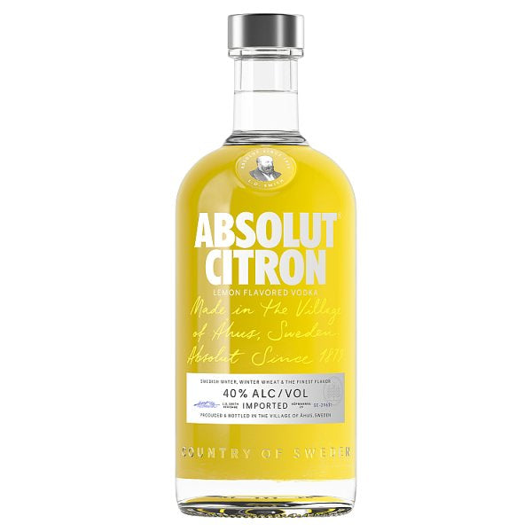 Absolut Citron Lemon Flavoured Vodka 70cl