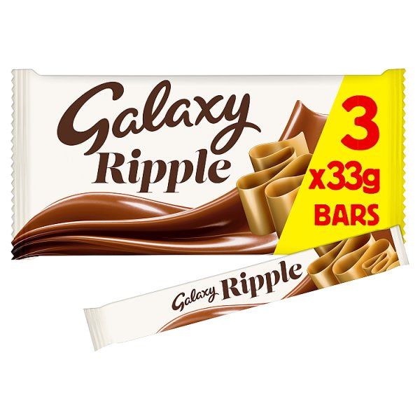 Galaxy Ripple Chocolate Bars Multipack 3 x 33g